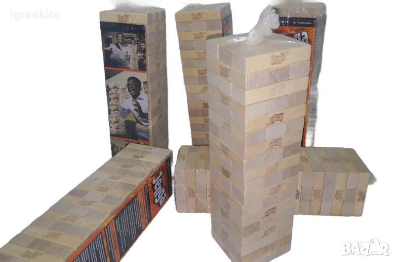 Дървена Дженга Кула с 54 блокчета JENGA HASBRO, снимка 1