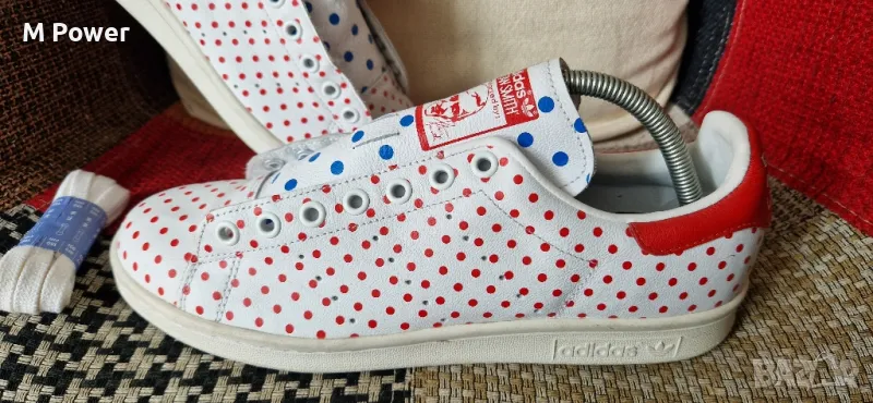 ADIDAS ORIGINALS PW STAN SMITH PHARRELL WILLIAMS RED POLKA DOT,номер 42, снимка 1