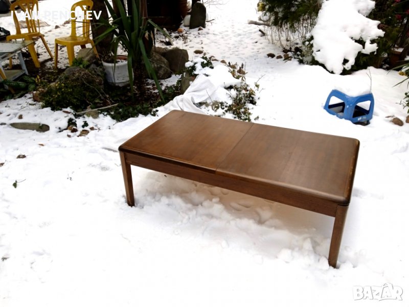 Продавам дизайнерска масичка разтегателна дървена, снимка 1