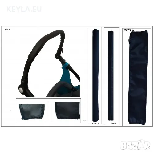 Калъф протектор за дръжка/ калъф за борд на детска количка Keyla - KODURA  EXSTRA STRONG 40 см PROMO, снимка 1