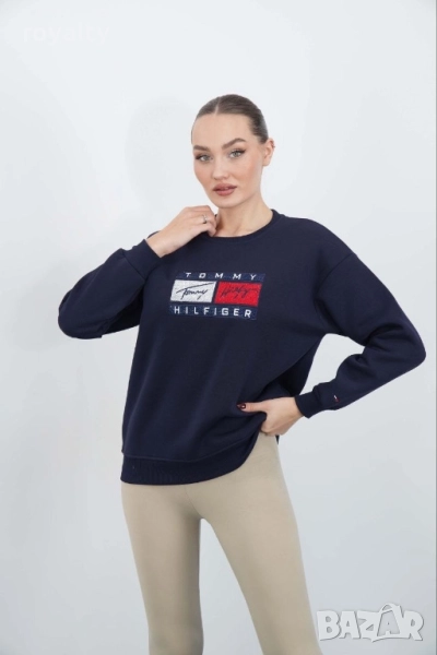 Tommy Hilfiger Синя Дамска Памучна Блуза , снимка 1