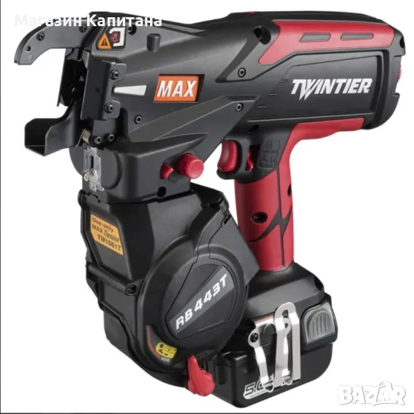 Акумулаторна машина за връзване на арматура MAX RB443T, 14.4 V, 2x5 Ah, Япония , снимка 1