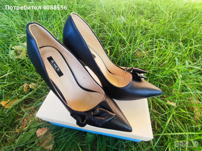 Черни кожени обувки, снимка 1