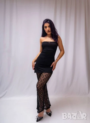 Комплект рокля и панталон  , снимка 3 - Рокли - 51173415