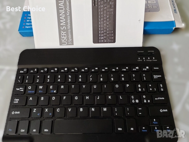 Универсална Bluetooth мини ултра тънка Bluetooth клавиатура, снимка 2 - Клавиатури и мишки - 52869978