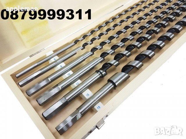 Комплект 6 части бургии за дърво 460 мм. MarPol инструменти, снимка 3 - Куфари с инструменти - 40010074