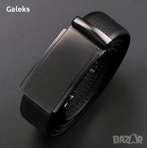 Мъжки официални колани с изчистена геометрия на катарамата в 3 версии!, снимка 3 - Колани - 53501693