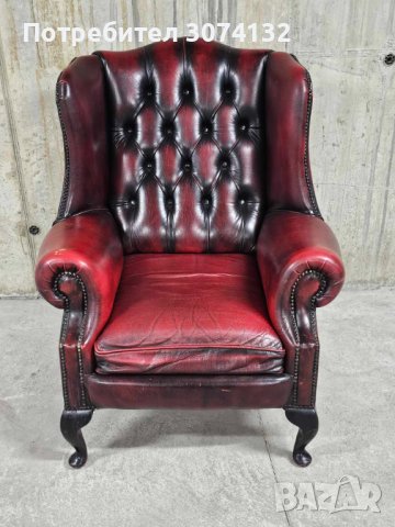 Кресло в стил Честърфийлд, снимка 2 - Дивани и мека мебел - 43358915