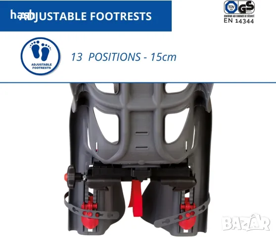 Детско/бебешко столчеза колело/велосипед Cicli Bonin, снимка 3 - Аксесоари за велосипеди - 47553309