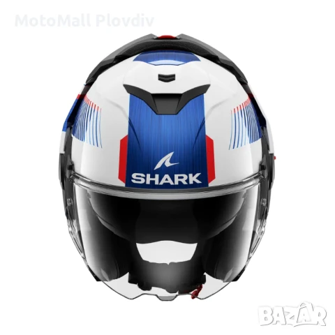 Каска Shark Oxo Sikter White Chrome Blue, снимка 6 - Аксесоари и консумативи - 50582172