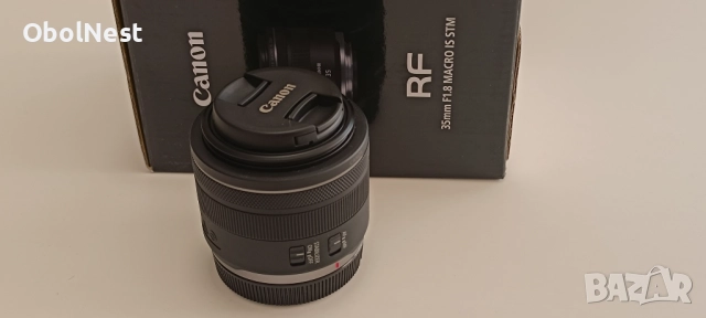 Обектив Canon RF 35mm f/1.8 Macro IS STM | Като нов | В гаранция