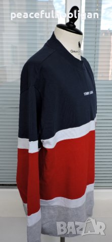 Tommy Hilfiger Tommy Jeans Colourblock Roundneck Shirt - мъжка блуза размер XL, снимка 8 - Блузи - 43254998