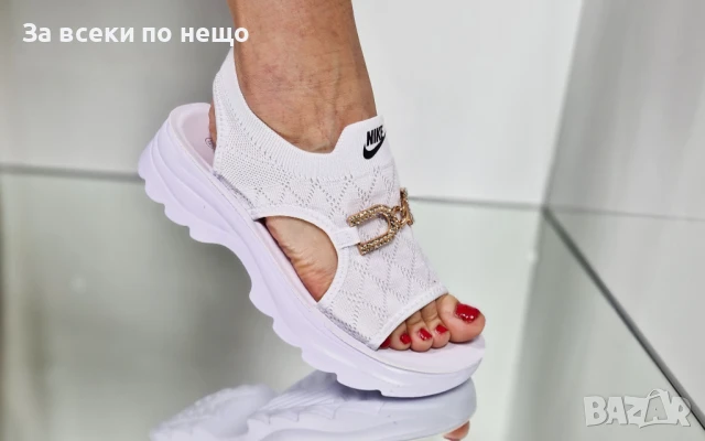 Nike Дамски Сандали Найк От 36 До 41 Номер - Бели Или Черни Код P823, снимка 6 - Сандали - 50830468