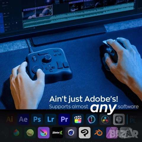 TourBox NEO: Универсален Контролер за Обработка на Снимки и Видео + Калъф , снимка 5 - Джойстици и геймпадове - 53288248