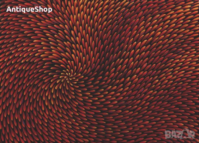 Картина, вихрушка, репродукция, фотографски печат, Тодор, Велин, Todor Velin, аборигенска, живопис, снимка 2 - Картини - 50411339