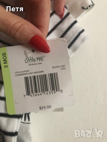 Little me Бебешки гащеризон 2 броя, снимка 4 - Бебешки гащеризони - 28701783