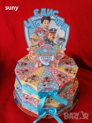 Картонена торта Пес патрул 