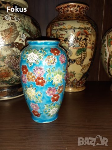 Сатцума Satsuma стара малка ваза порцелан маркировка, снимка 7 - Антикварни и старинни предмети - 43170864
