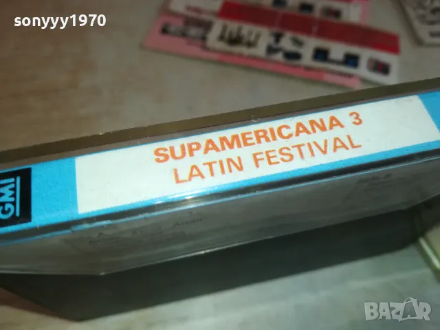 SUPAMERICANA 3 LATIN FESTIVAL-ORIGINAL TAPE 2012241806, снимка 11 - Аудио касети - 48418104