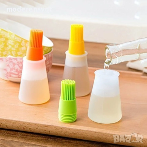 Силиконова готварска четка за мазане с контейнер, снимка 3 - Други стоки за дома - 53430385