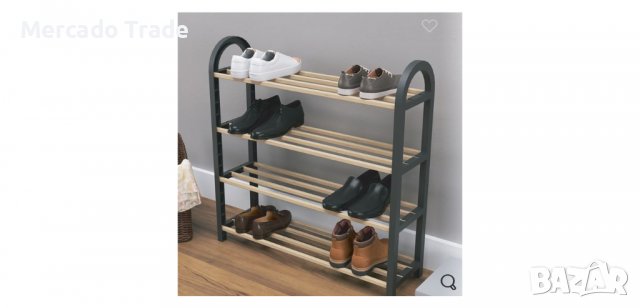 Етажерка за обувки, 4 рафта, снимка 2 - Органайзери - 36736462