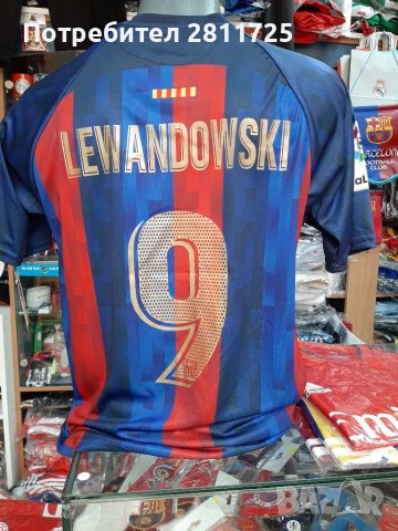 Тениска Левандовски Барселона , снимка 1 - Футбол - 37512961