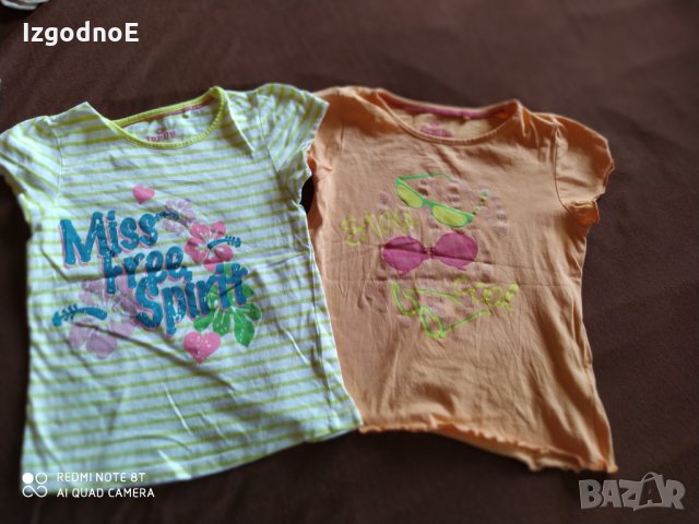 110-116 Лот 2 блузки LupiLu, снимка 2 - Детски Блузи и туники - 28959190