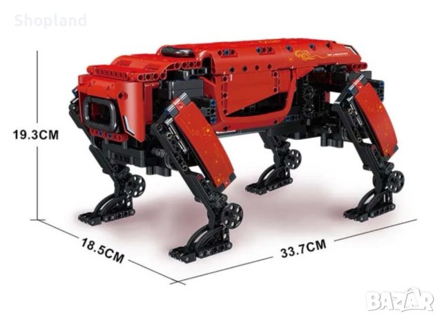 Електрическо куче робот за сглобяване - 936 части с дистаниционно управление, снимка 9 - Конструктори - 43424132