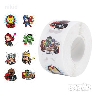 100 бр Avengers Отмъстителите самозалепващи лепенки стикери за ръчна изработка за подарък