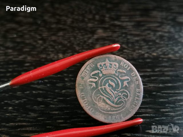 Монета - Холандия - 2 цента | 1861г., снимка 3 - Нумизматика и бонистика - 32780363