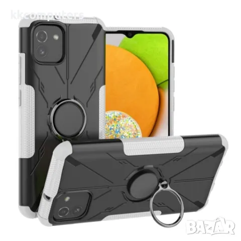 Samsung Galaxy A03 Удароустойчив Ring Holder Калъф и Протектор