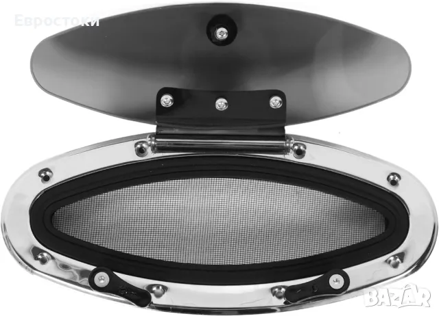 Fydun Boat Porthole Илюминатор от закалено тонирано стъкло за яхта. Прозорец за лодки. 300x105 мм 