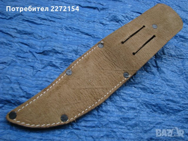 Стар ловен / хайдушки нож с кания, снимка 2 - Антикварни и старинни предмети - 35281892