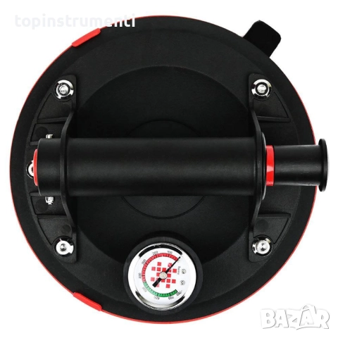 Вакуум вендуза с манометър и помпа, SHIJING P611, 200 мм, до 110 кг в куфар, снимка 3 - Други инструменти - 52564208