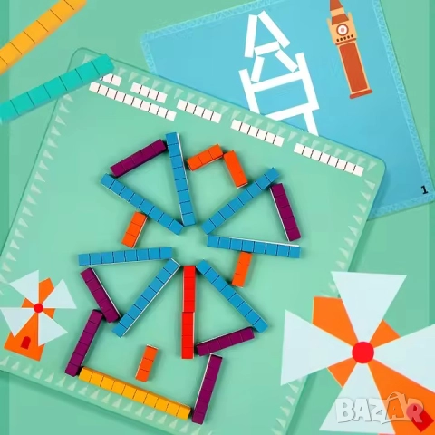 Детски Монтесори Образователни Математически Пъзел, снимка 3 - Образователни игри - 51966549