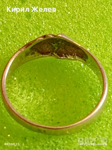 Артистичен сребърен пръстен проба 925 художествена ръчна изработка 17481, снимка 7 - Пръстени - 52601708