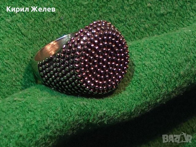 МОДЕН СТОМАНЕН ПРЪСТЕН ОКСИДИРАНА НЕРЪЖДАЕМА СТОМАНА НОВ СТИЛЕН КРАСИВ 9310, снимка 2 - Пръстени - 34376403