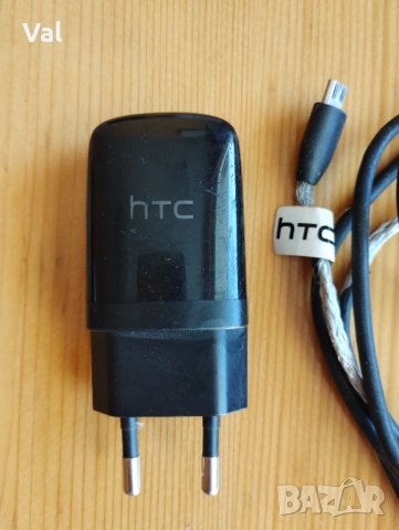 Зарядно и кабел за телефон HTC, снимка 1 - HTC - 43602262