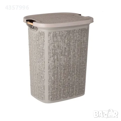 Декоративен кош за пране, Пластмаса, Капучино , снимка 3 - Органайзери - 48996877