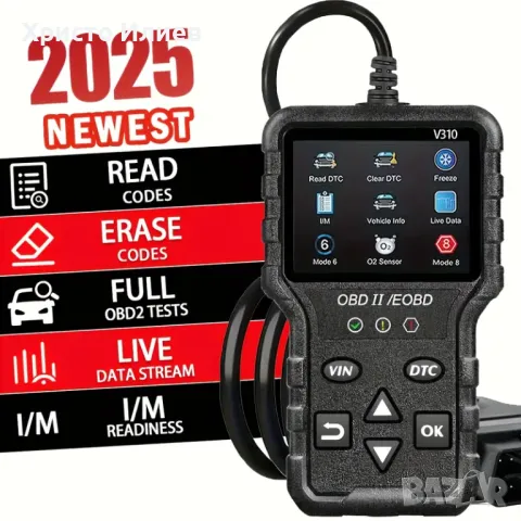 Автомобилен Диагностичен инструмент OBD Скенер за кодове и грешки на двигателя OBD2 V310
