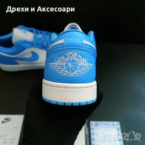 Nike Air Jordan 1 Low Unc 40 размер номер оригинални нови сини обувки унисекс мъжки маратонки , снимка 6 - Маратонки - 37515660