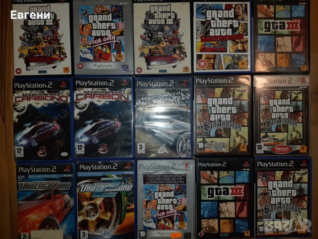 Игри за плейстейшън 2/ Playstation 2 PS 2 GTA, Need for speed, Тествани и работещи
