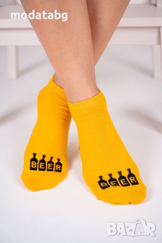 ЧОРАПИ ТЕРЛИК С НАДПИС ВРЕМЕ ЗА БИРА ДАМСКИ/МЪЖКИ, снимка 2 - Мъжки чорапи - 40859640