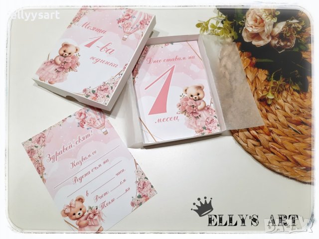 Комплект фото карти за бебе, снимка 8 - Подаръци за кръщене - 43158674