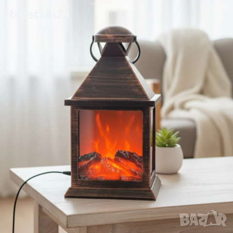 LED Камина-фенер с ефект на тлеещи въглени, снимка 2 - Други стоки за дома - 52641870