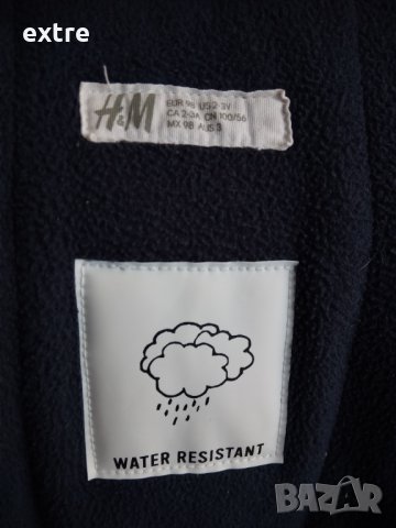 Детско зимно яке водоустойчиво със светоотразители качулка най висок клас нa H&M, снимка 5 - Детски якета и елеци - 39742918
