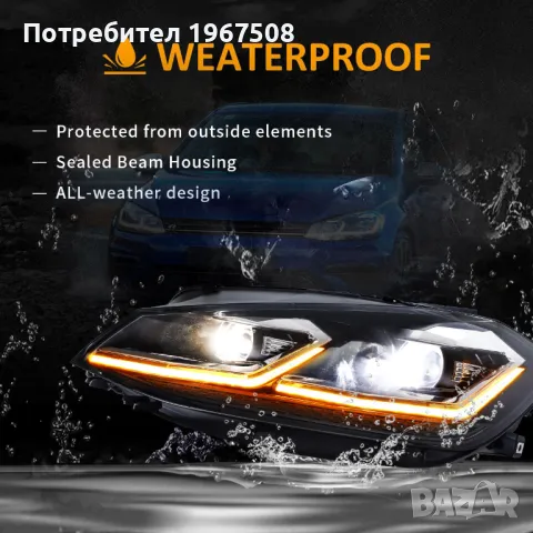 Комплект фарове с динамични мигачи за VW GOLF 7.5 2018 - 2021, снимка 10 - Части - 47778448