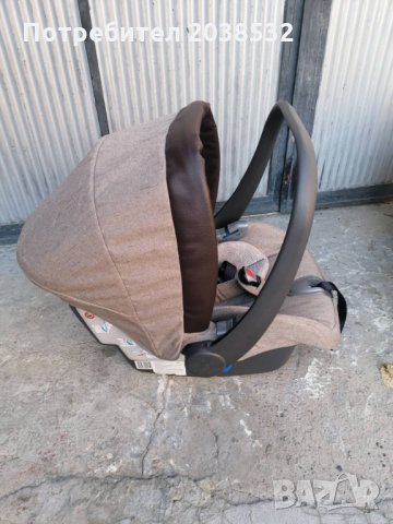 Chipolino Комбинирана количка Аура 3 в 1 Фрапе лен меланж, снимка 11 - Детски колички - 27037299