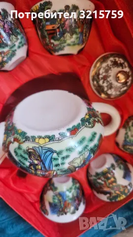 Нов мини порцеланов сервиз, оригинална кутия, снимка 6 - Антикварни и старинни предмети - 49423750