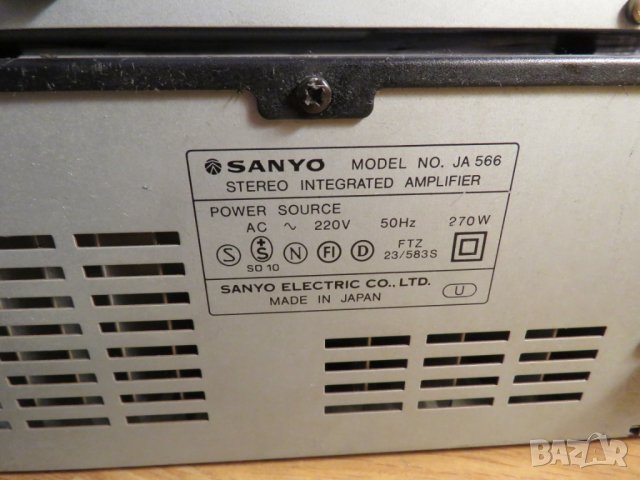 Рядък Оригинален японски HIFI усилвател с тунер  SANYO  + тонколони ITT  за ценители и колекционери, снимка 10 - Аудиосистеми - 28354163